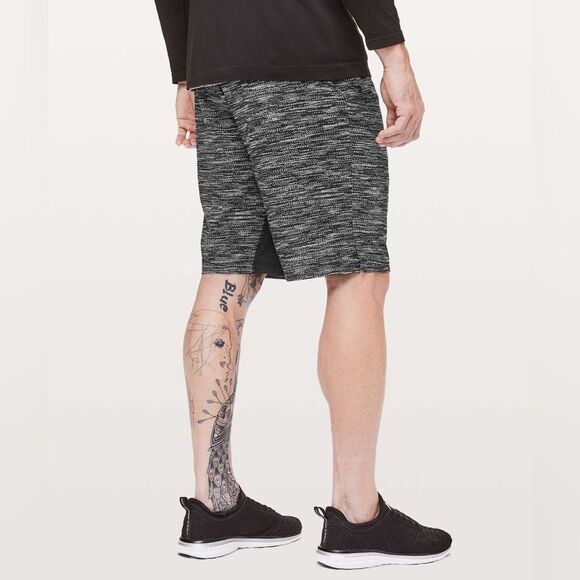 Lululemon T.H.E. Short *Linerless 9” All Court Texture White Black - Picture 5 of 15